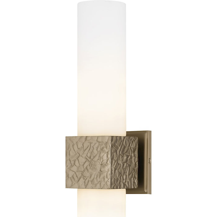 Quoizel Arline 2Light Wall Sconce, Bronze Gold/Opal Etched Glass