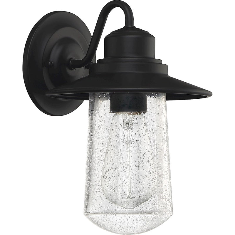 Quoizel Radford 1 Light Medium Outdoor Lantern, Matte Black