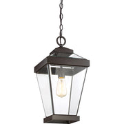Quoizel Ravine 1 Lt 150W Outdoor Hanging Lantern, Lg, Western Bronze