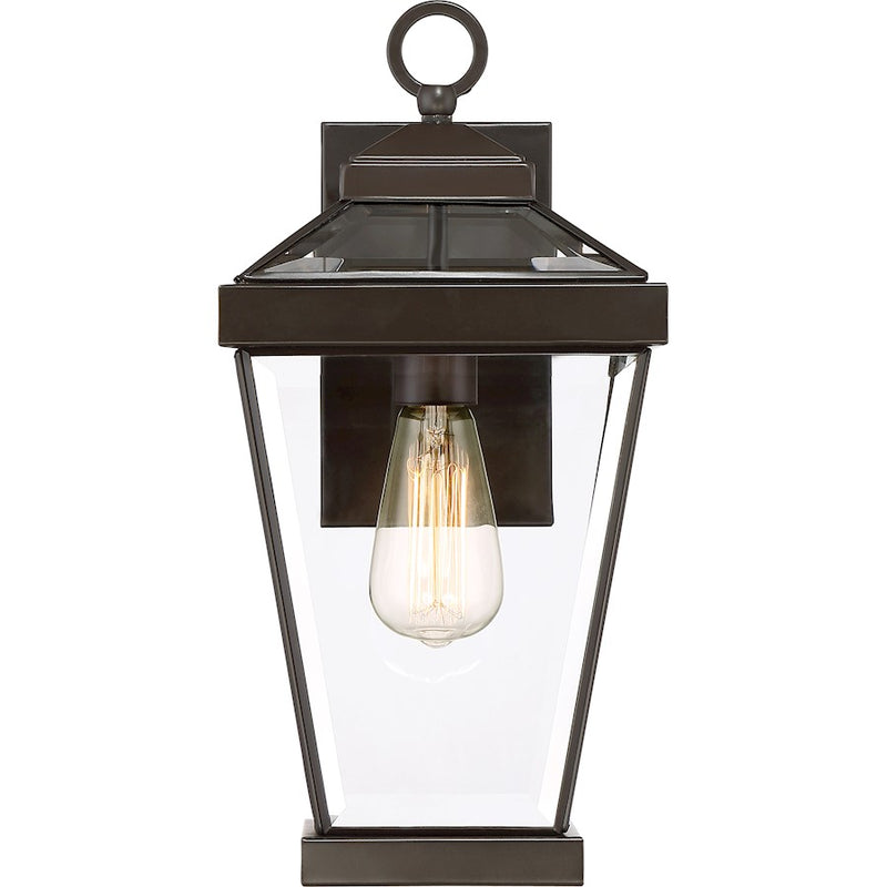 Quoizel Ravine 1 Lt 100W Outdoor Wall Lantern, Med, Western Bronze