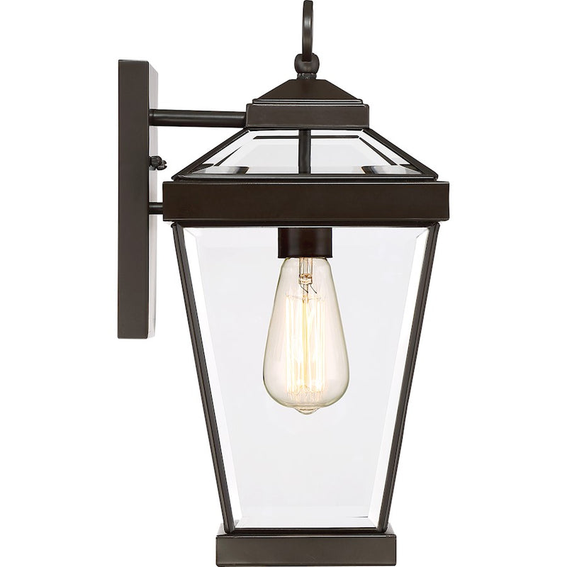 Quoizel Ravine 1 Lt 100W Outdoor Wall Lantern, Med, Western Bronze