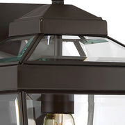 Quoizel Ravine 1 Lt 100W Outdoor Wall Lantern, Med, Western Bronze