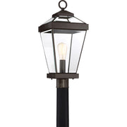 Quoizel Ravine 1 Light 150W Outdoor Post Lantern, Lg, Western Bronze