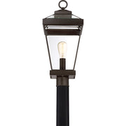 Quoizel Ravine 1 Light 150W Outdoor Post Lantern, Lg, Western Bronze