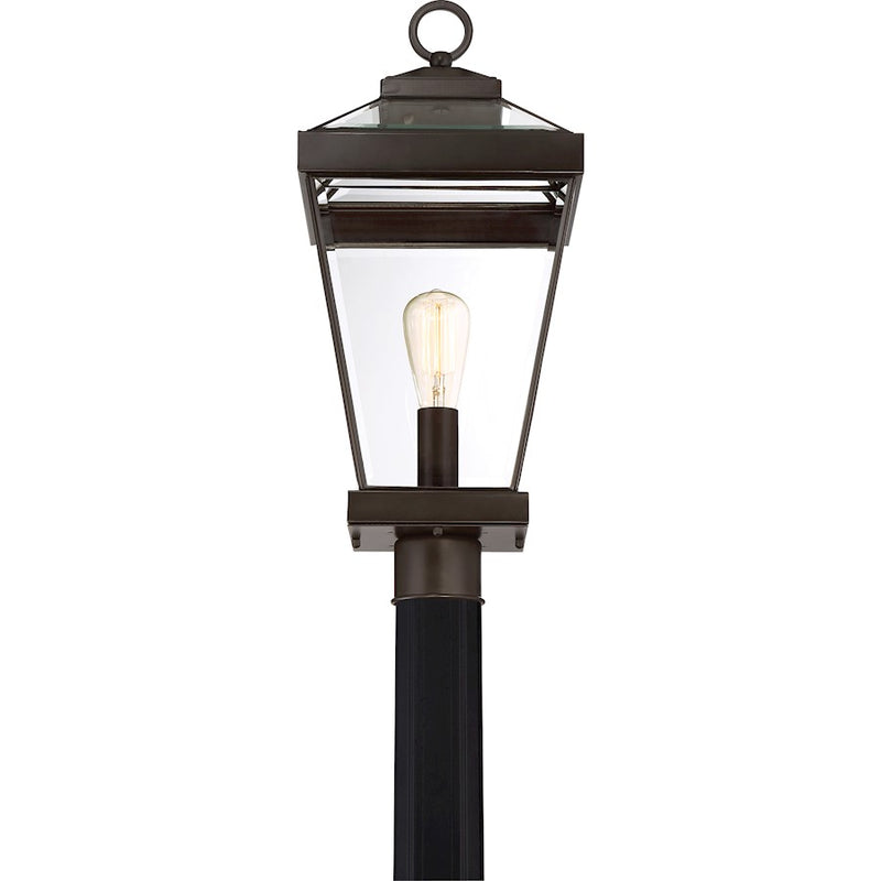 Quoizel Ravine 1 Light 150W Outdoor Post Lantern, Lg, Western Bronze