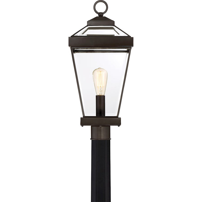 Quoizel Ravine 1 Light 150W Outdoor Post Lantern, Lg, Western Bronze