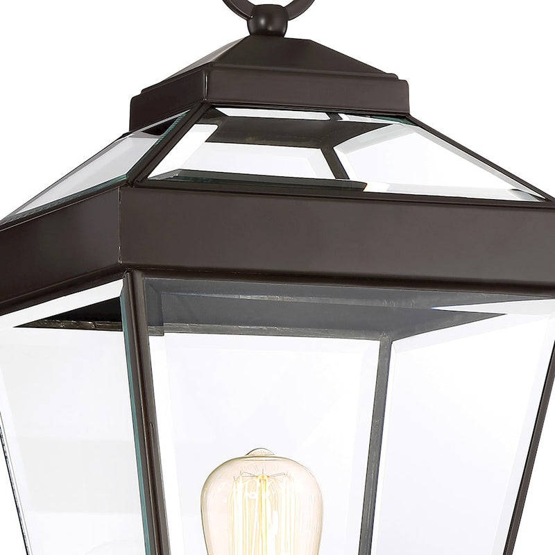 Quoizel Ravine 1 Light 150W Outdoor Post Lantern, Lg, Western Bronze