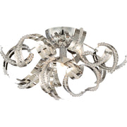 Quoizel Ribbons 4 Light Flush Mount in CRC
