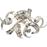 Quoizel Ribbons 4 Light Flush Mount in CRC