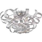 Quoizel Ribbons 5 Light Flush Mount in Millenia