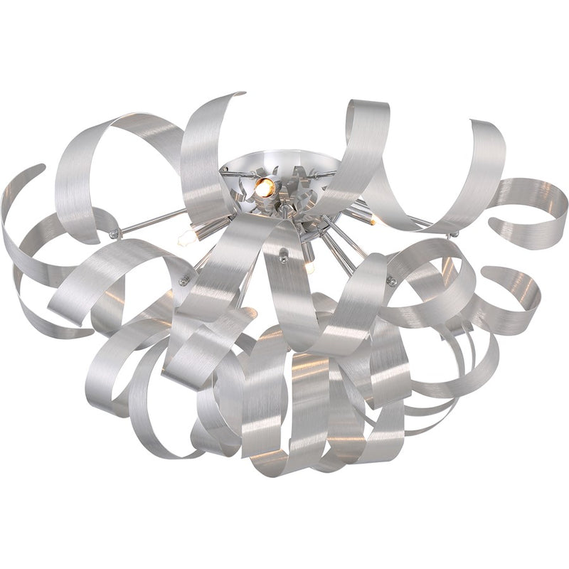 Quoizel Ribbons 5 Light Flush Mount in Millenia