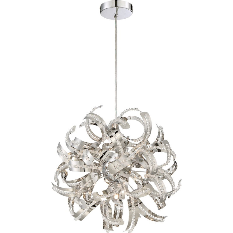 Quoizel Ribbons 5 Light Pendant in CRC