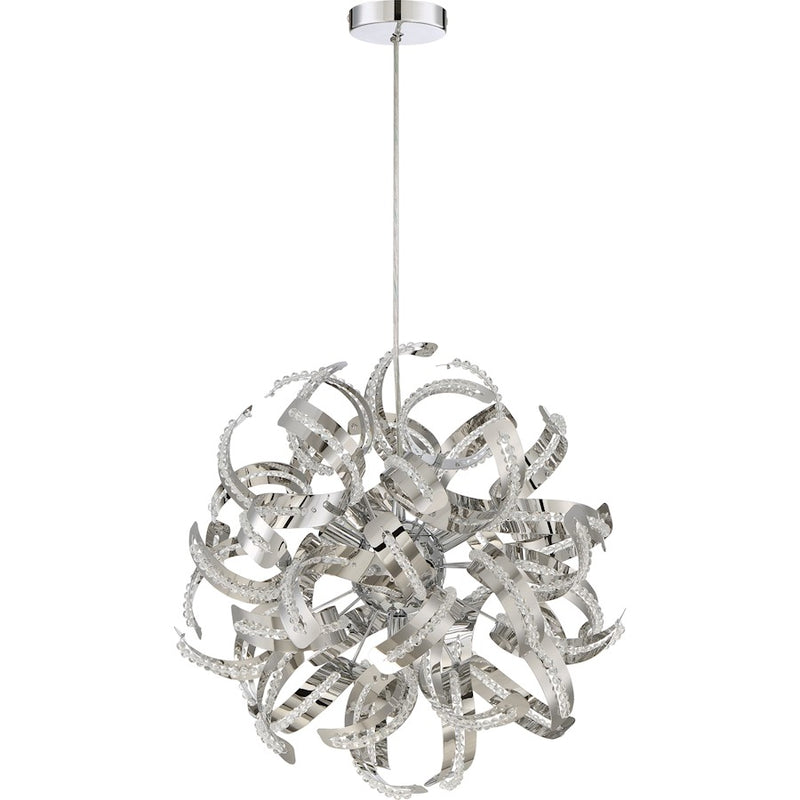 Quoizel Ribbons 5 Light Pendant in CRC