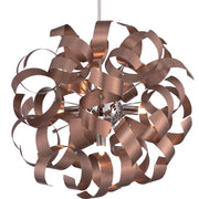Quoizel Ribbons Pendant, Satin Copper