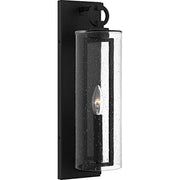 Quoizel Redan 1Lt 18" Outdoor Lantern, Stone Black/Clear Seedy - RDN8405SBK