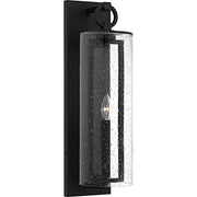 Quoizel Redan 1Lt 22" Outdoor Lantern, Stone Black/Clear Seedy - RDN8406SBK
