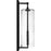 Quoizel Redan 1Lt 22" Outdoor Lantern, Stone Black/Clear Seedy