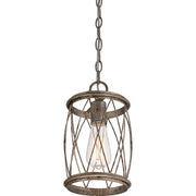 Quoizel Dury Mini Pendant in Century Silver Leaf