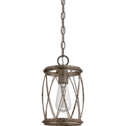 Quoizel Dury Mini Pendant in Century Silver Leaf