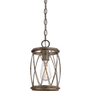 Quoizel Dury Mini Pendant in Century Silver Leaf
