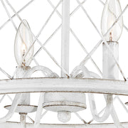 Quoizel Dury Semi-Flush Mount, 17", Antique White