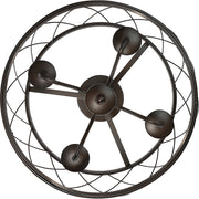 Quoizel Dury 4 Light Semi-Flush Mount, Palladian Bronze