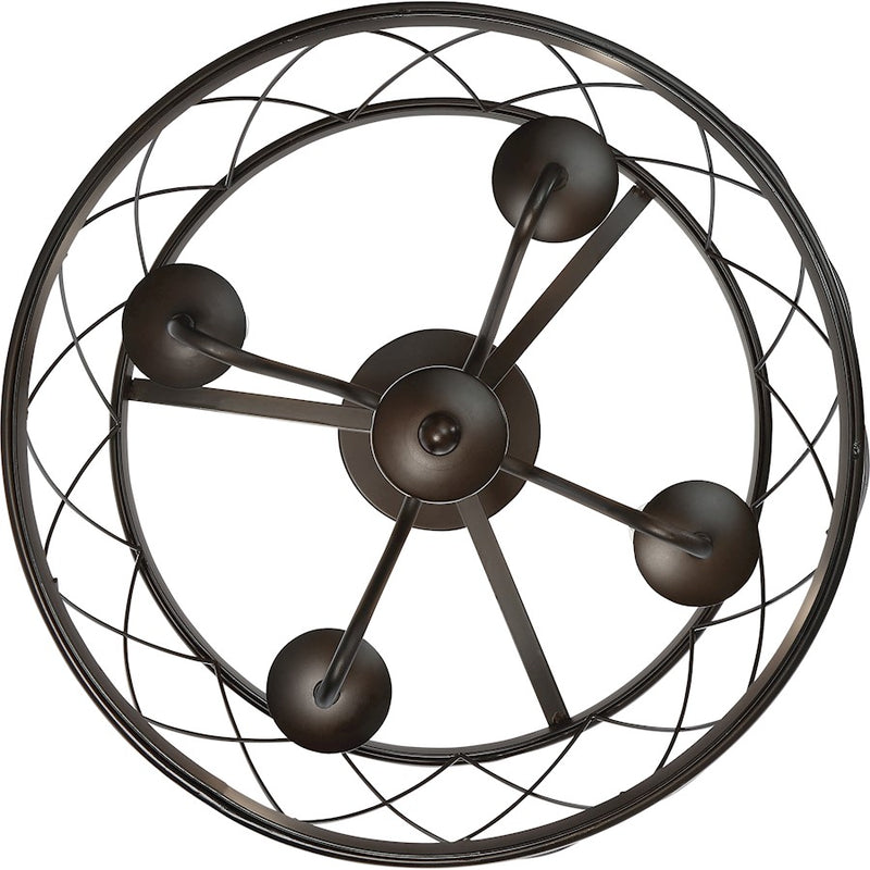 Quoizel Dury 4 Light Semi-Flush Mount, Palladian Bronze