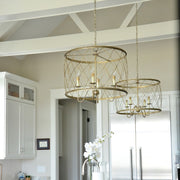 Quoizel 4 Light Dury Pendant in Century Silver Leaf