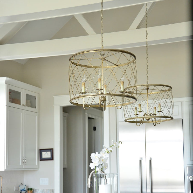 Quoizel 4 Light Dury Pendant in Century Silver Leaf