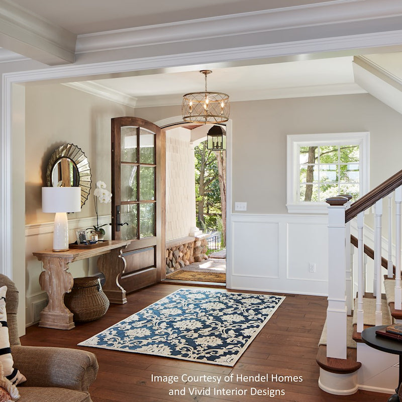 Quoizel 4 Light Dury Pendant in Century Silver Leaf