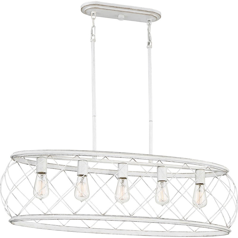 Quoizel Dury Island Chandelier, Antique White