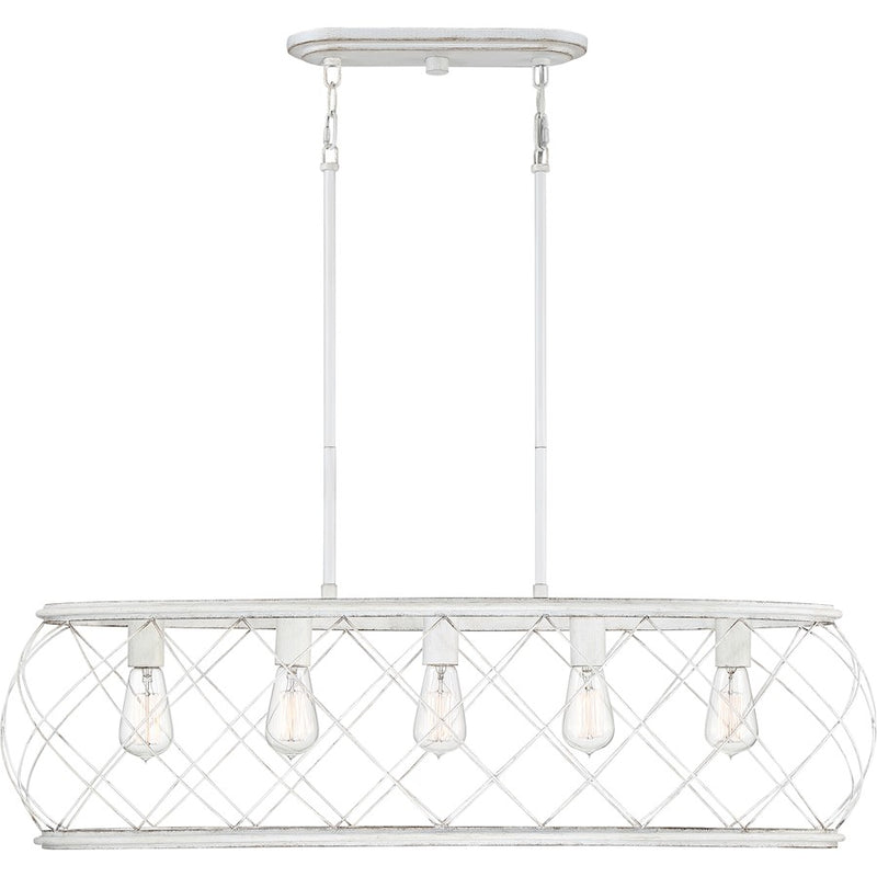 Quoizel Dury Island Chandelier, Antique White