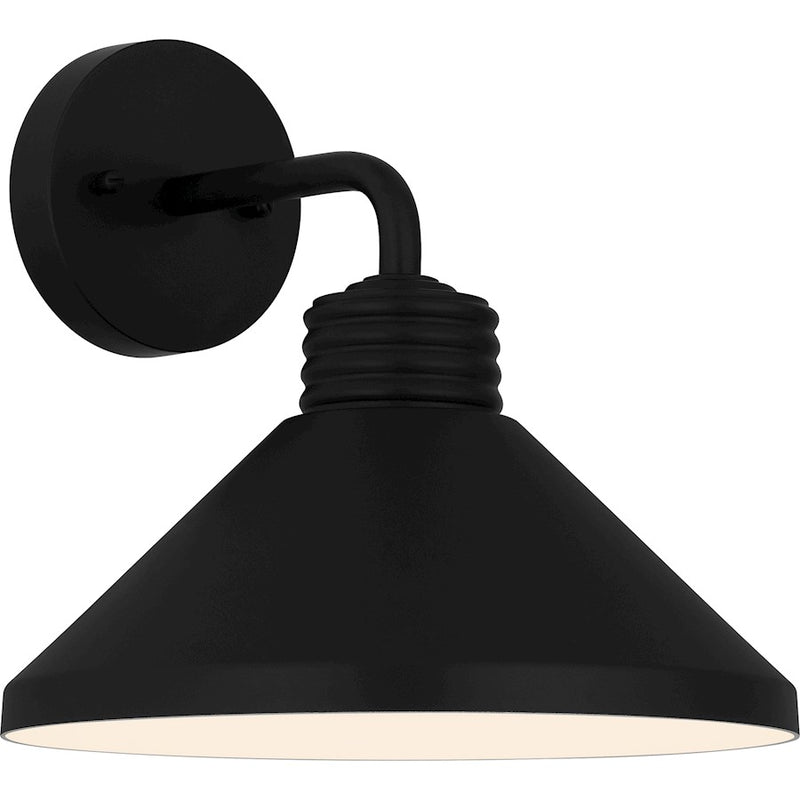 Quoizel Rencher 1 Light Outdoor Lantern, Matte Black/Metal
