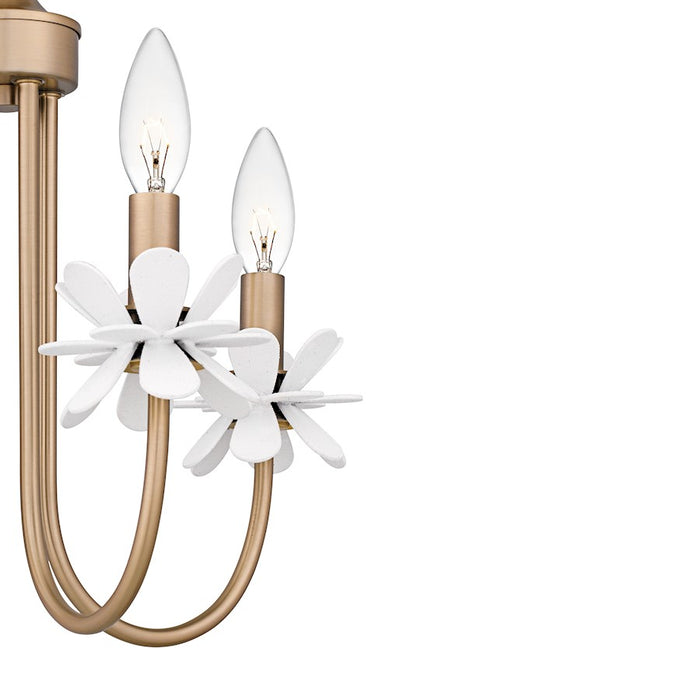 Quoizel Remy 4Light Semi-Flush Mount, Bronze Gold