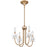 Quoizel Remy 4Light Chandelier, Bronze Gold