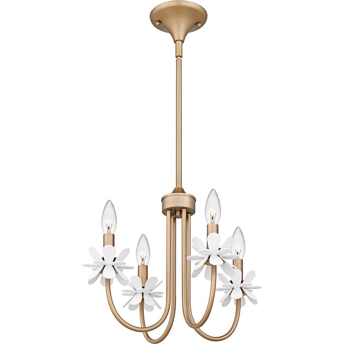 Quoizel Remy 4Light Chandelier, Bronze Gold
