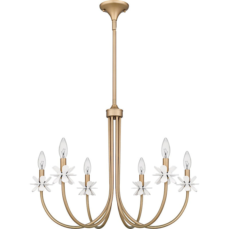 Quoizel Remy 6Light Chandelier, Bronze Gold