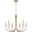 Quoizel Remy 6Light Chandelier, Bronze Gold