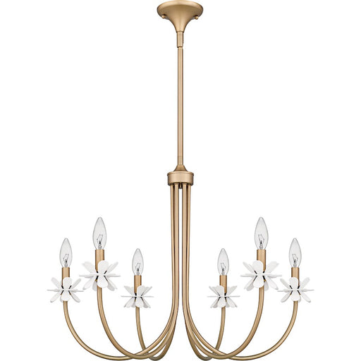 Quoizel Remy 6Light Chandelier, Bronze Gold