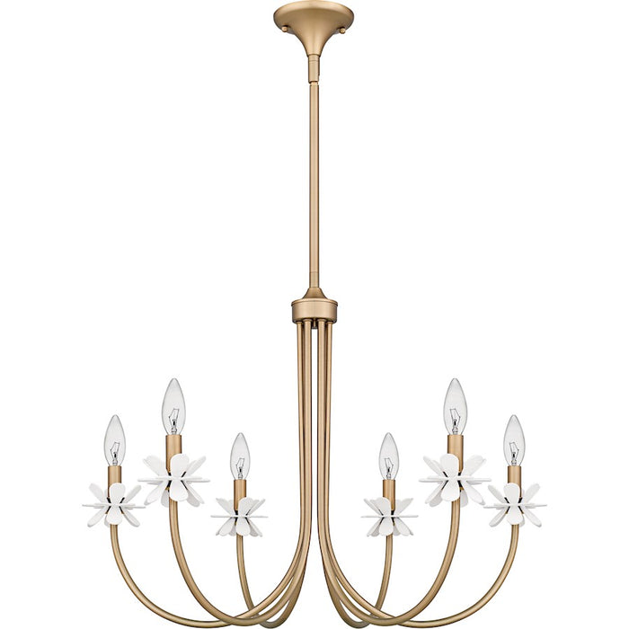 Quoizel Remy 6Light Chandelier, Bronze Gold