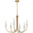 Quoizel Remy 6Light Chandelier, Bronze Gold