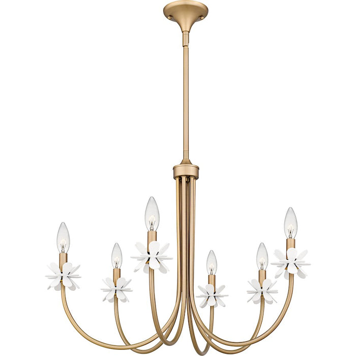 Quoizel Remy 6Light Chandelier, Bronze Gold