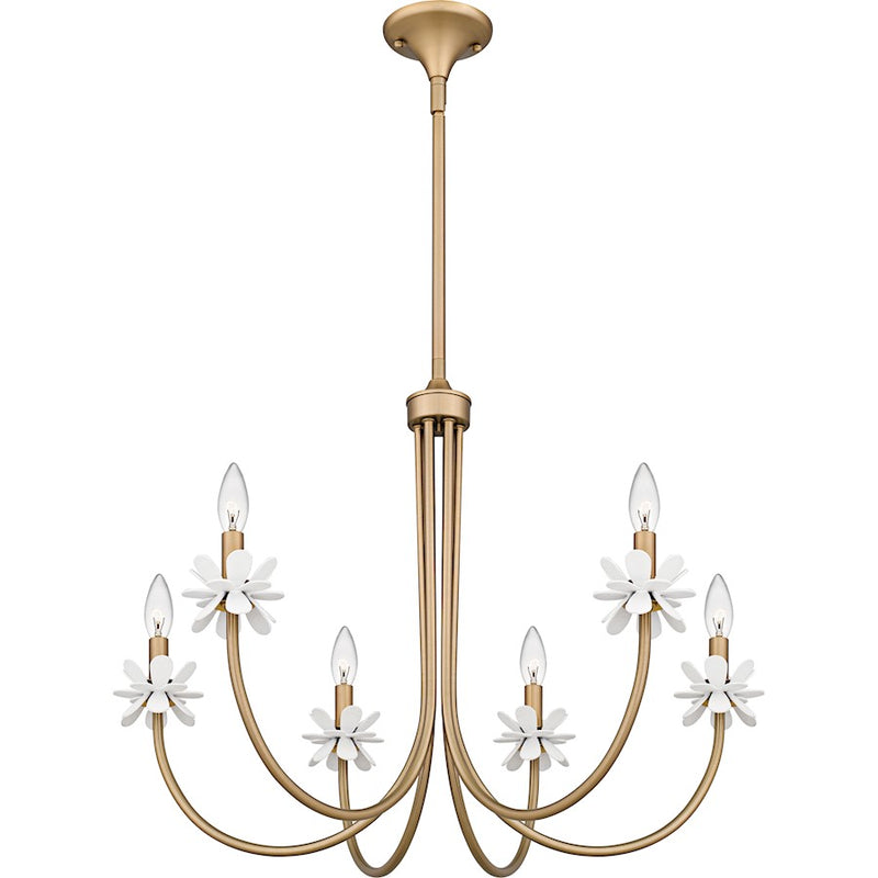 Quoizel Remy 6Light Chandelier, Bronze Gold