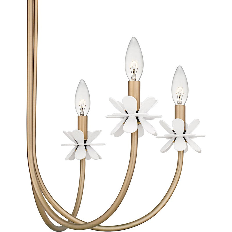 Quoizel Remy 6Light Chandelier, Bronze Gold
