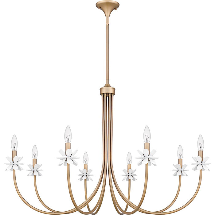 Quoizel Remy 8Light Chandelier, Bronze Gold