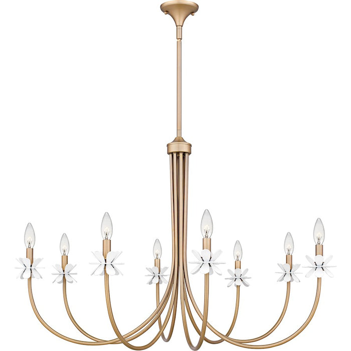 Quoizel Remy 8Light Chandelier, Bronze Gold