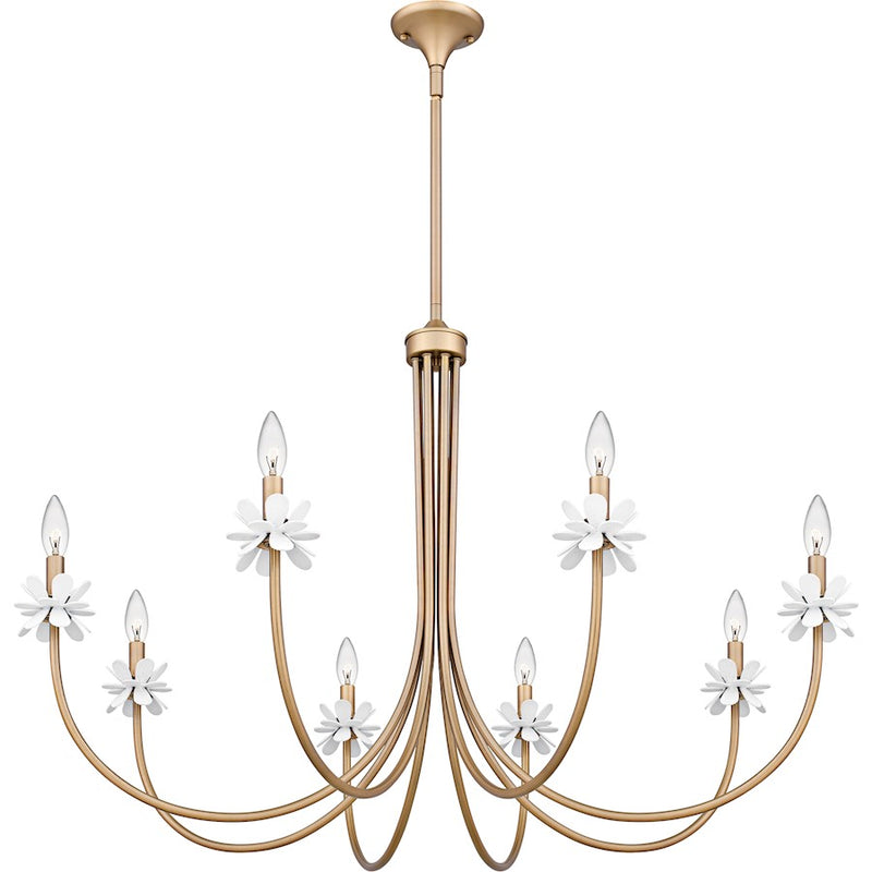 Quoizel Remy 8Light Chandelier, Bronze Gold