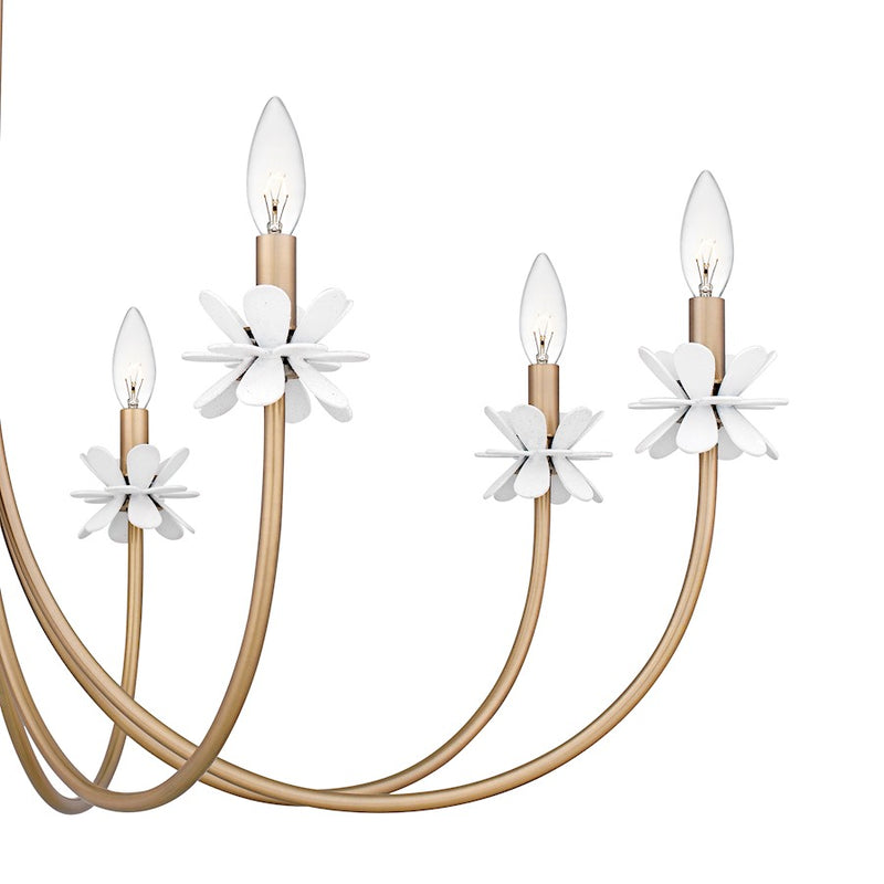 Quoizel Remy 8Light Chandelier, Bronze Gold