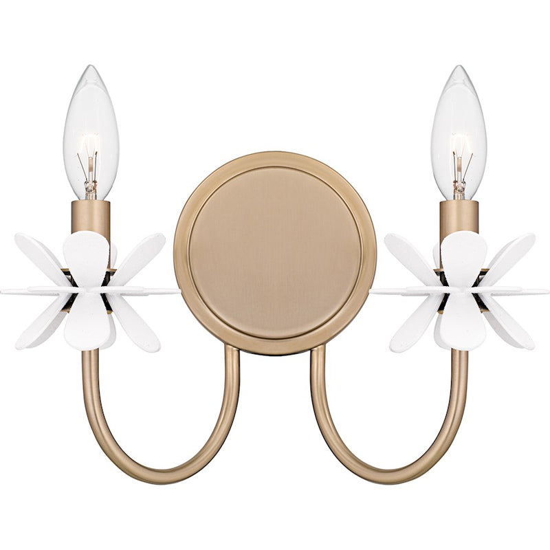 Quoizel Remy 2Light Wall Sconce, Bronze Gold/ - REY8812BGD