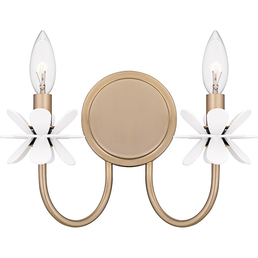 Quoizel Remy 2Light Wall Sconce, Bronze Gold/ - REY8812BGD